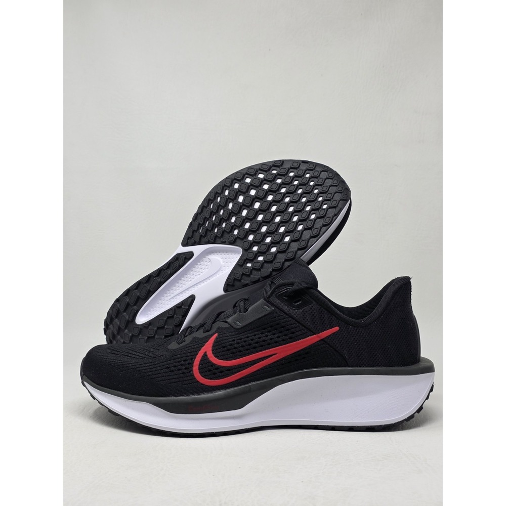 Nike Quest 6 Running Shoes Mens Black University Red White Size 8 FD6033-011 New